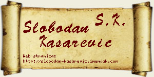Slobodan Kašarević vizit kartica